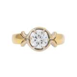 Solitaire ring with diamond 1,09ct, - фото 2