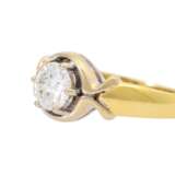 Solitaire ring with diamond 1,09ct, - фото 4