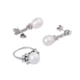 2-piece jewelry set with South Sea pearls, - Foto 1