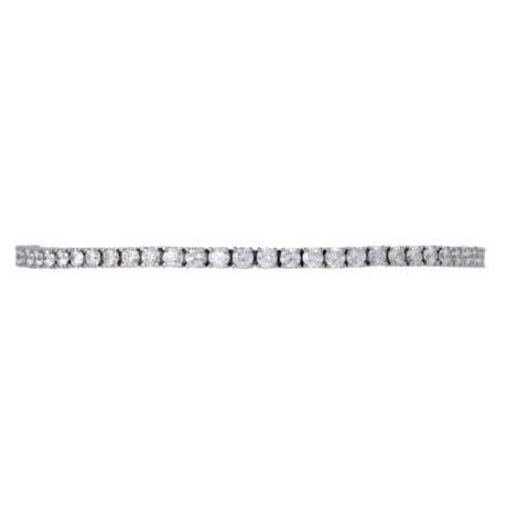 Rivière bracelet with 65 diamonds total ca. 4 ct, - Foto 1