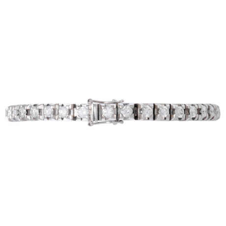 Rivière bracelet with 36 diamonds total ca. 5 ct, - фото 2