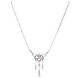 Art Nouveau necklace with diamond roses - Foto 1
