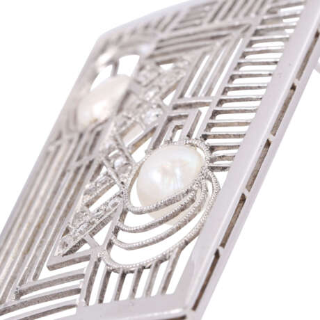 Art Deco brooch/pendant with diamonds - фото 5