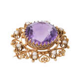 Brooch with amethyst ca. 8 ct - фото 3