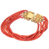 Beautiful coral necklace with high fine clasp, - Foto 4