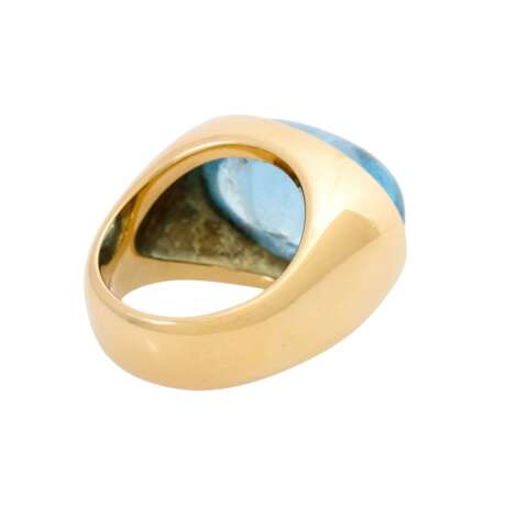 JACOBI Ring mit ovalem Aquamarincabochon, - Foto 3