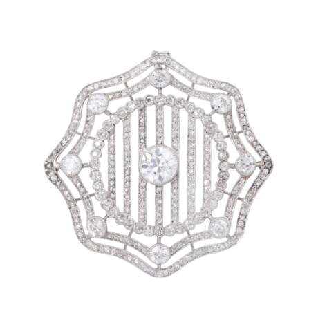 Art Deco fine pendant set with diamonds, - photo 1