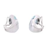 PAULY earclips with aquamarines together approx. 10 ct, - Foto 2