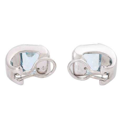 PAULY earclips with aquamarines together approx. 10 ct, - Foto 4