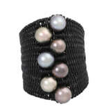 ROBERT WAN bangle with 7 large Tahitian pearls, - Foto 1