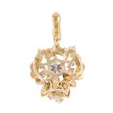 Clip pendant with diamonds and diamonds total approx. 0.9 ct, - Foto 2