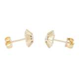 Stud earrings with diamonds total ca. 0,5 ct, - фото 2