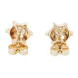 Stud earrings with diamonds total ca. 0,5 ct, - Foto 4