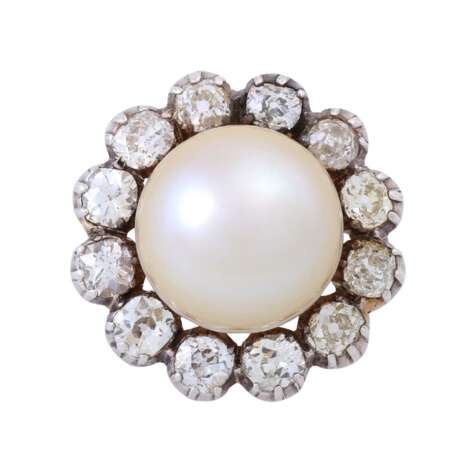 Brooch with large South Sea bouton pearl - Foto 1