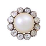 Brooch with large South Sea bouton pearl - photo 1