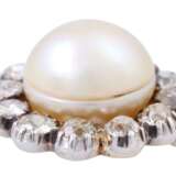 Brooch with large South Sea bouton pearl - Foto 5