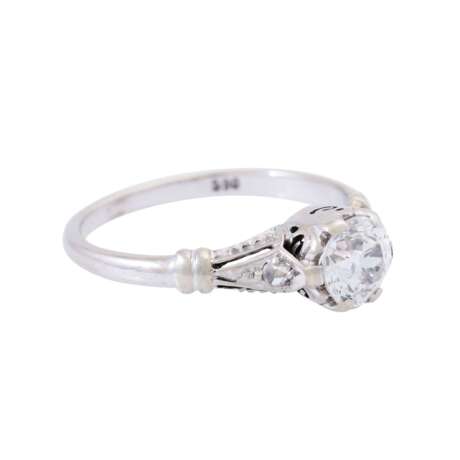 Solitaire ring with old cut diamond of ca. 0,5 ct, - Foto 5