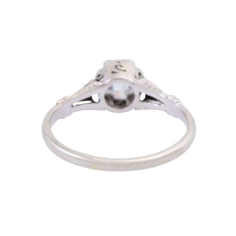 Solitaire ring with old cut diamond of ca. 0,5 ct, - Foto 3