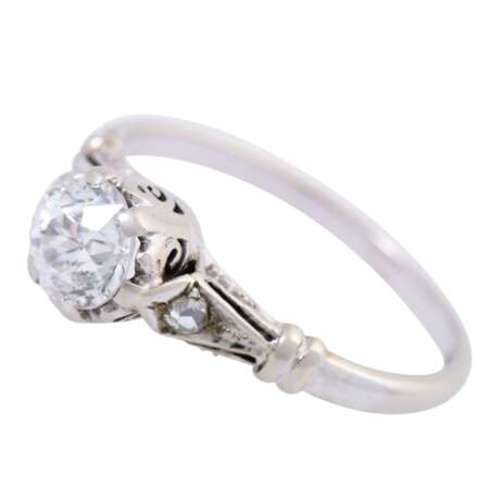 Solitaire ring with old cut diamond of ca. 0,5 ct, - Foto 4