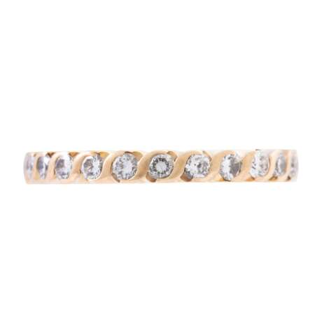 Memo ring with diamonds of total approx. 0,85 ct, - фото 2