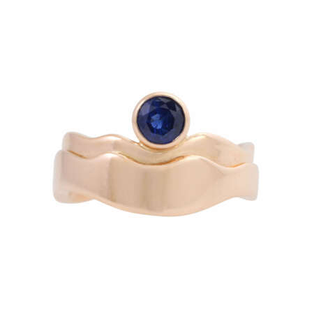 Ring with sapphire of about 0.4 ct, - photo 2