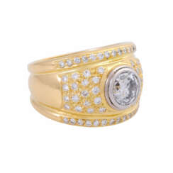 Ring mit Brillant 1,52 ct,