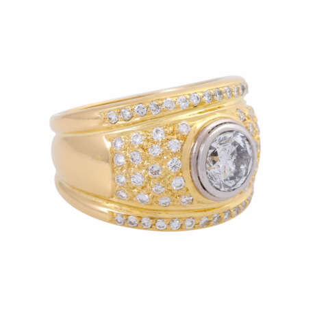 Ring mit Brillant 1,52 ct, - фото 1