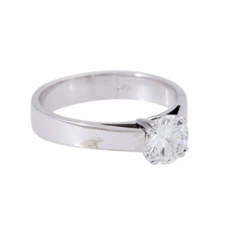 Ring mit Brillant-Solitaire ca. 1 ct, - photo 1