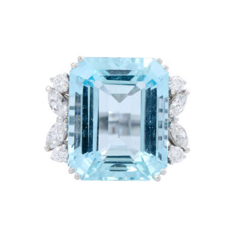 Ring with fine aquamarine of about 19,17 ct - фото 2