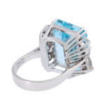 Ring with fine aquamarine of about 19,17 ct - Foto 3