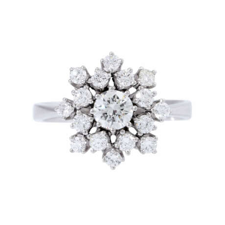 Ring with diamonds total ca. 1,3 ct, - фото 2