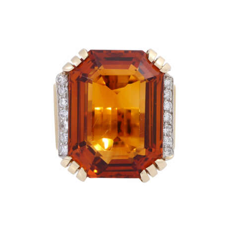 Ring with large citrine - фото 2