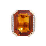 Ring with large citrine - photo 2