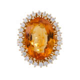 Ring with citrine and diamonds - Foto 2