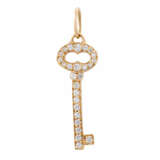 TIFFANY & CO pendant "Clé" with diamonds total approx. 0.1 ct, - фото 1