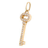 TIFFANY & CO pendant "Clé" with diamonds total approx. 0.1 ct, - photo 3