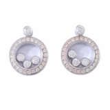 CHOPARD "Happy Diamonds" earrings with diamonds total approx. 0.5 ct, - фото 1