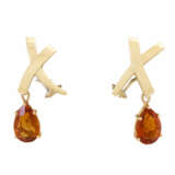 TIFFANY & CO by Paloma Picasso, earrings with citrine drops, - фото 1