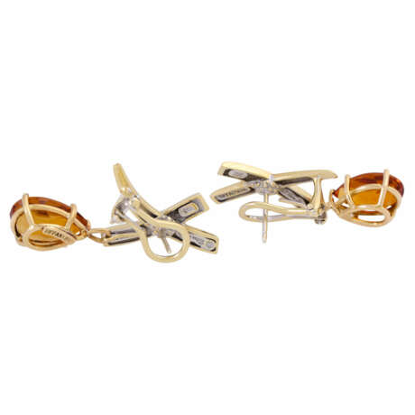 TIFFANY & CO by Paloma Picasso, earrings with citrine drops, - photo 4
