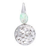 Pendant with jade and diamonds - фото 3