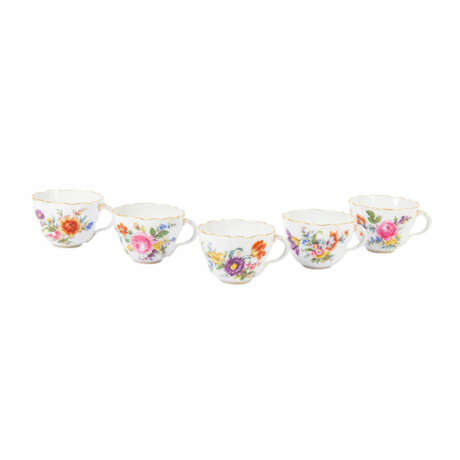 MEISSEN, coffee and tea service for 5 persons "German Flower", 1860-1924 - фото 3