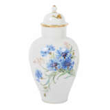 MEISSEN "Rare lidded vase with cornflowers" 1860-1924 - photo 1