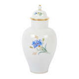 MEISSEN "Rare lidded vase with cornflowers" 1860-1924 - Foto 3