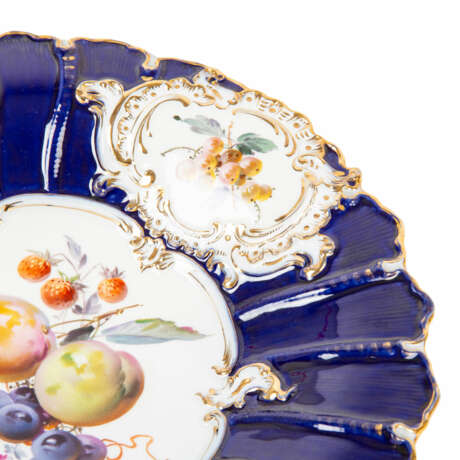 MEISSEN "Two ceremonial bowls with fruit painting" 1860-1924 - Foto 4