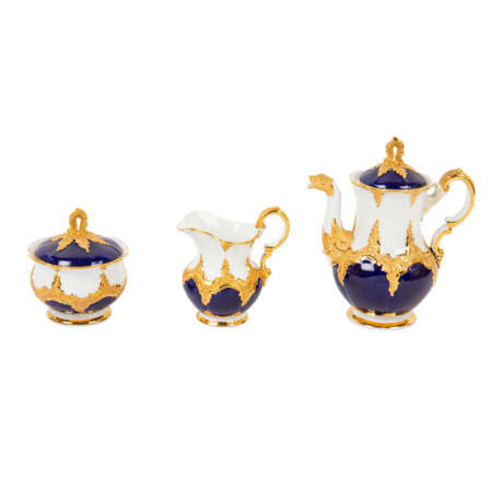 MEISSEN, 15-piece mocha service for 6 persons B-form, 2nd choice, 20th century, - photo 2