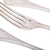 CHRISTOFLE, Cutlery for 6 persons "Perles", 925. Silver. - Foto 5