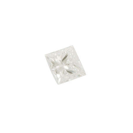 Loose princess cut diamond 0.42 ct, - фото 1