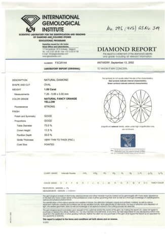Loser Diamant 1,09 ct, NFOY - photo 2