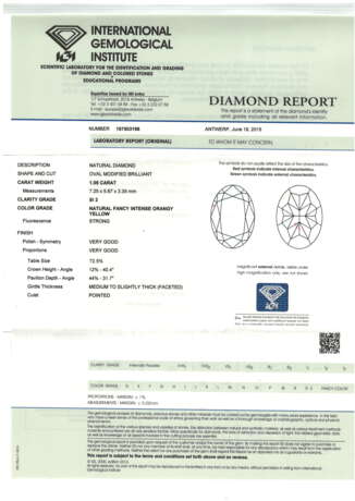 Loser Diamant 1,09 ct, NFOY - photo 3