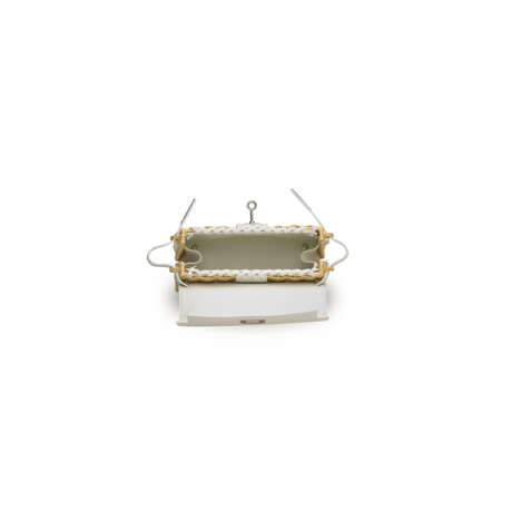 A LIMITED EDITION WHITE SWIFT LEATHER & OSIER MINI PICNIC KELLY WITH PALLADIUM HARDWARE - фото 5